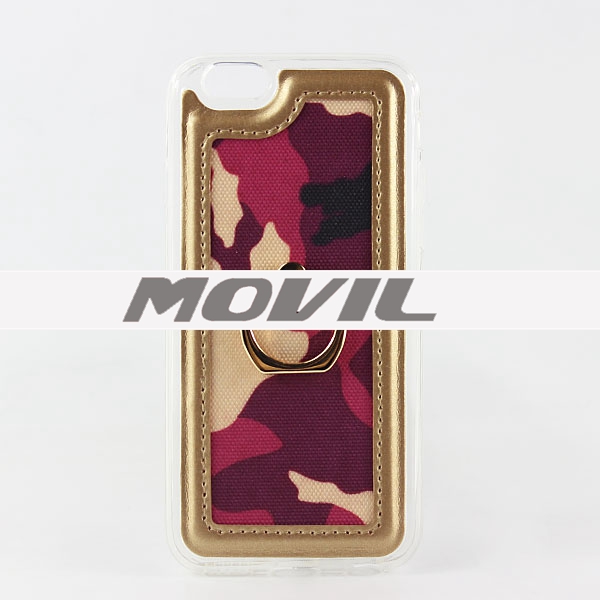 NP-2502 Borde de oro Funda para el iPhone 6 With Buckle Holder-7